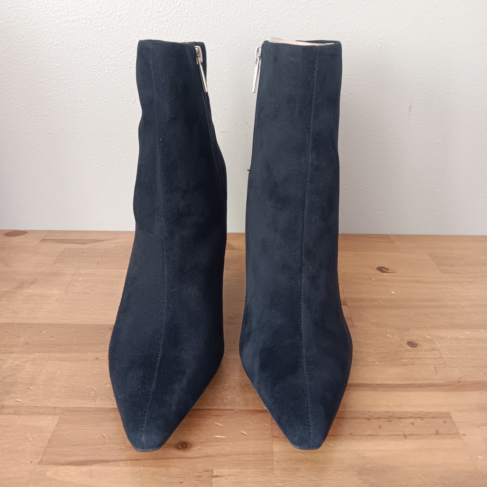 Kenneth Cole Quincy Boots Womens 10 Black Suede Stiletto NWB KL24QUI00 - Picture 3 of 9